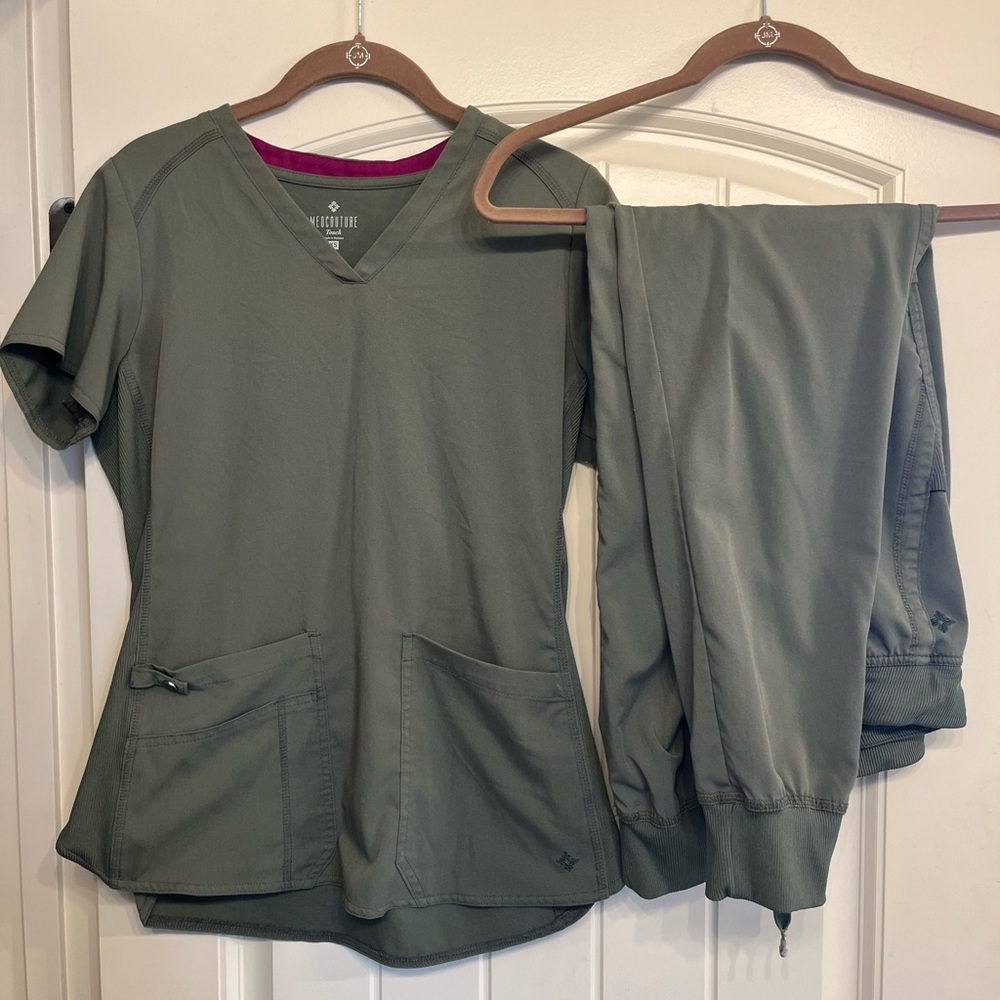 Med Couture Olive Scrub Set